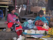 Indigenous women of Otavalo at Ferria Libre Mercado.
